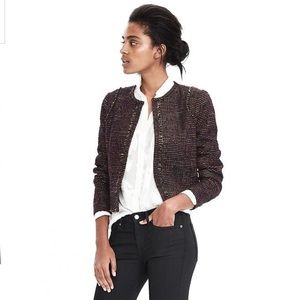 Banana Republic Multicolor Boucle Jacket
